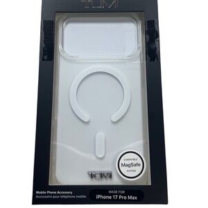 TUMI iPhone 17 Pro Max Case Clear MagSafe Compatible Slim Protective Cover NEW